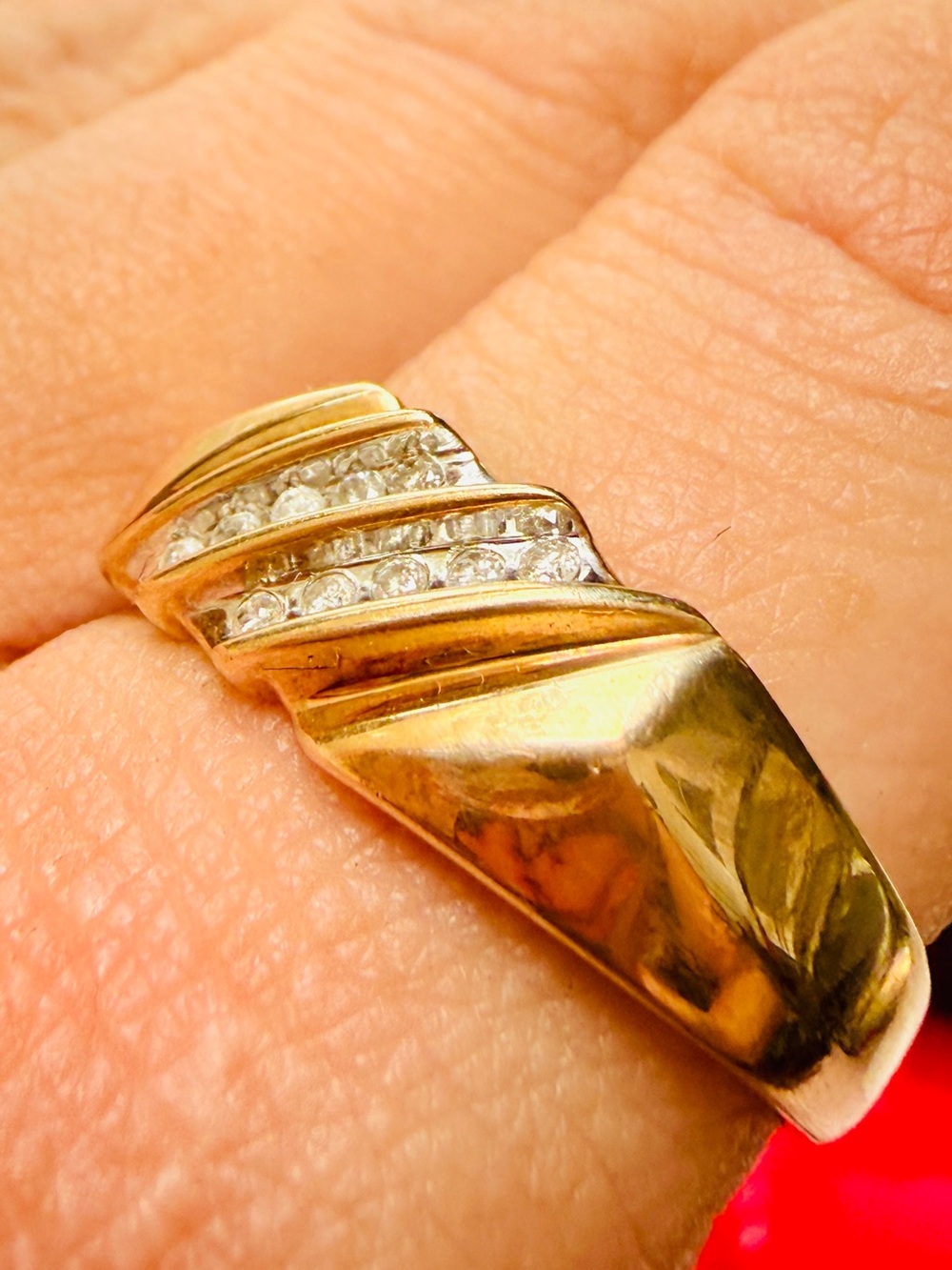 ✨ Men's 10kt Gold & Diamond Ring Sz10✨ - Picture 13 of 17